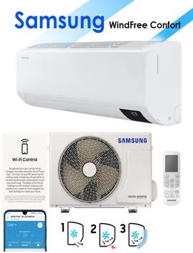 aire acondicionado Samsung Windfree Confort AR09 2.150 Frig.
