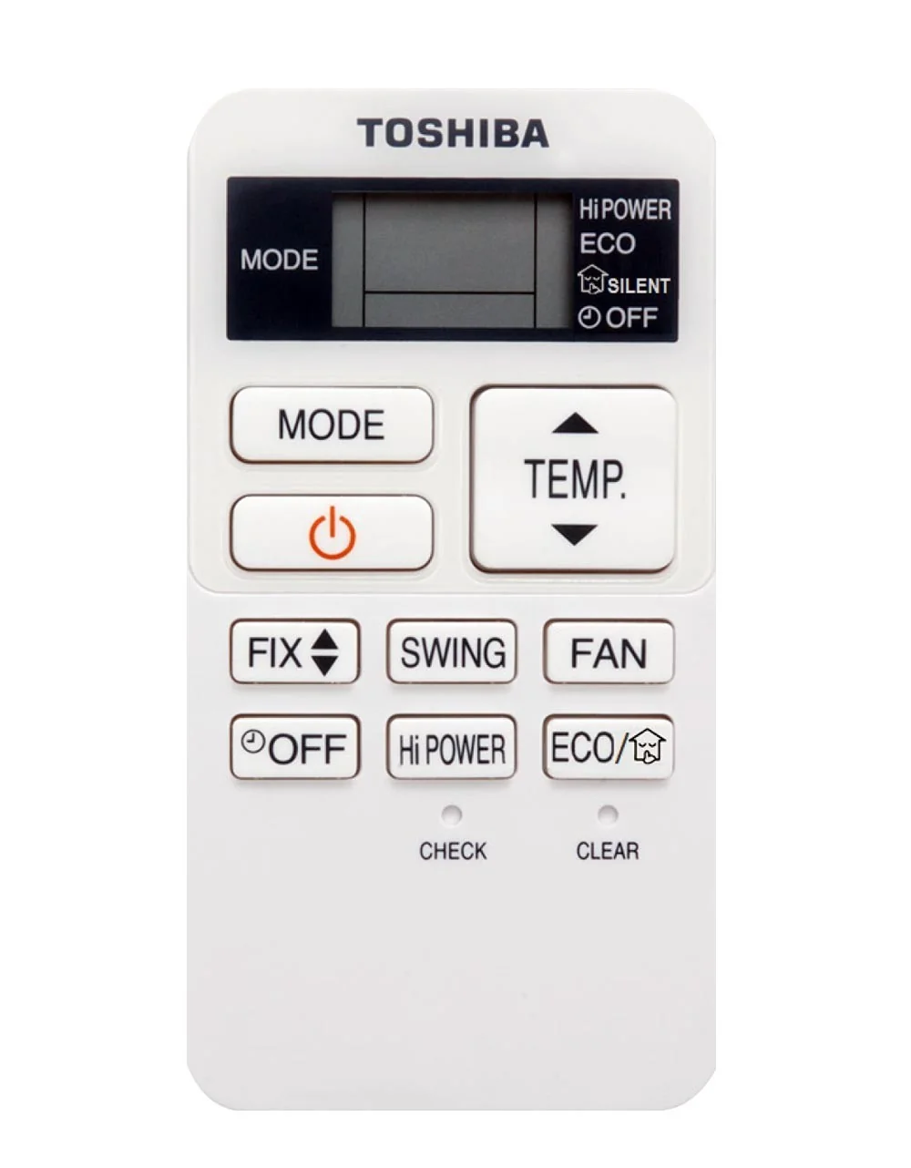 Control remoto aire acondicionado Toshiba Seiya+